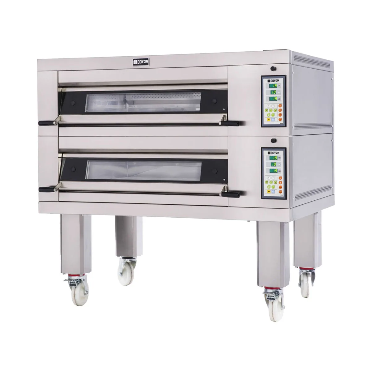 Doyon 2T2 54" Electric Artisan Stone Double-Deck Oven w/ Stone Heart Deck, 4-Pan Capacity