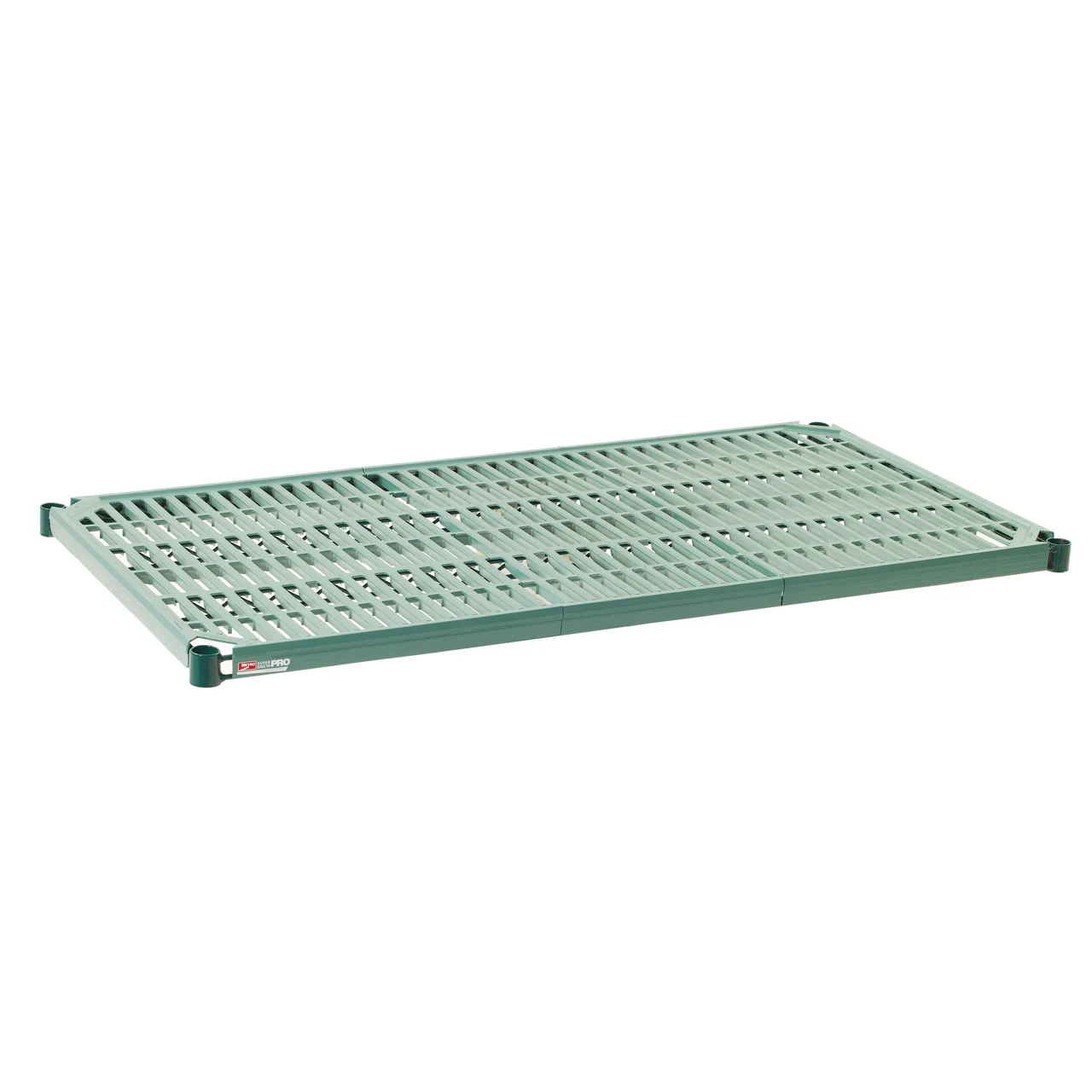 Metro PR1836NK3 Super Erecta Pro Shelf, 36"W x 18"D, epoxy coated, green, vented, removable polymer mat