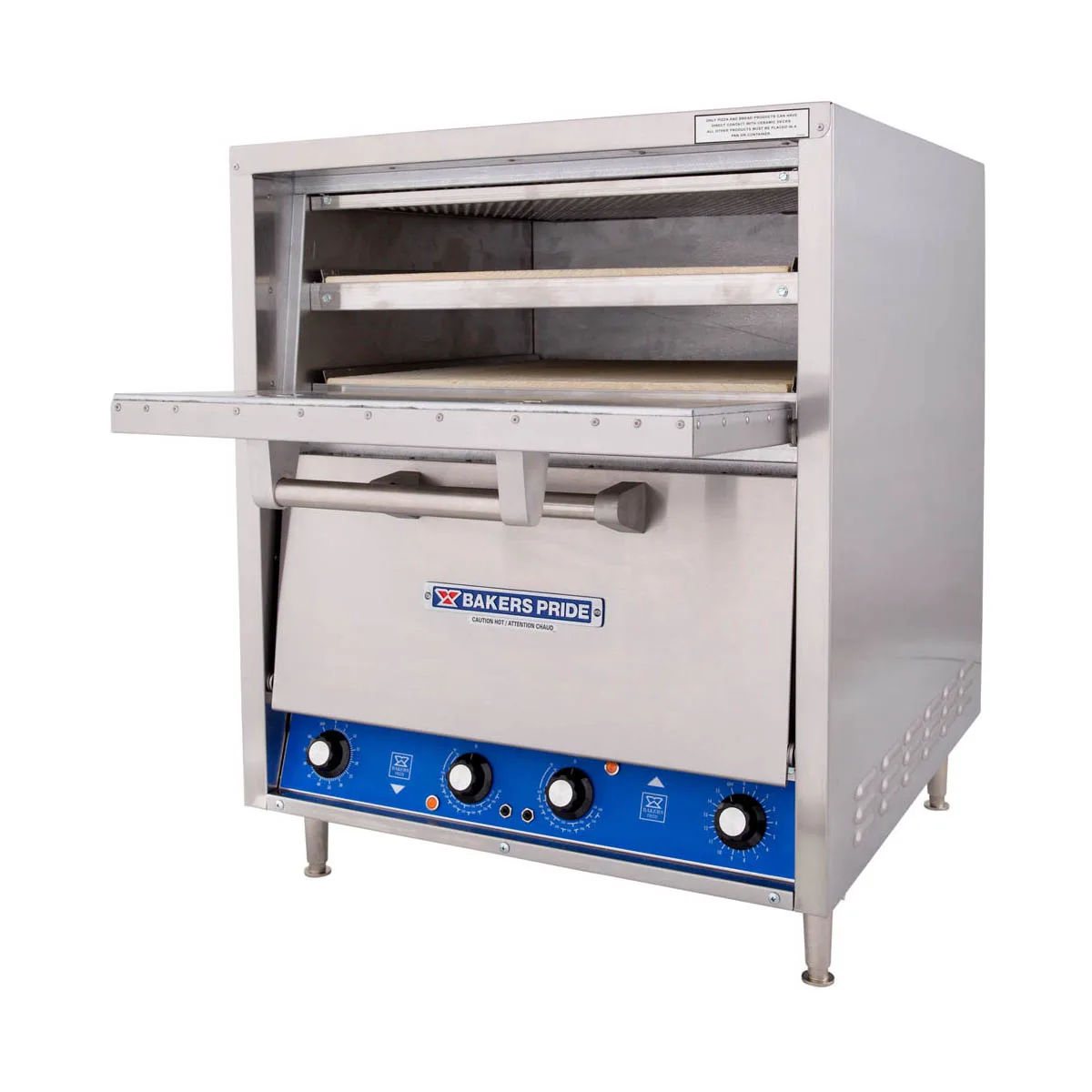 Bakers Pride P46-BL 26" Electric Countertop Pizza Bake Oven w/ 2 Decks, Thermostatic Controls
