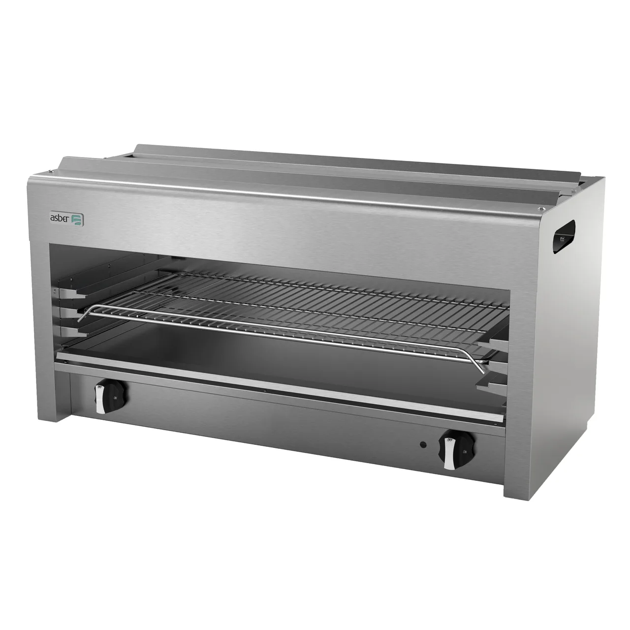 Asber AECM-36 36" Gas Infrared Countertop Cheesemelter - 40,000 BTU