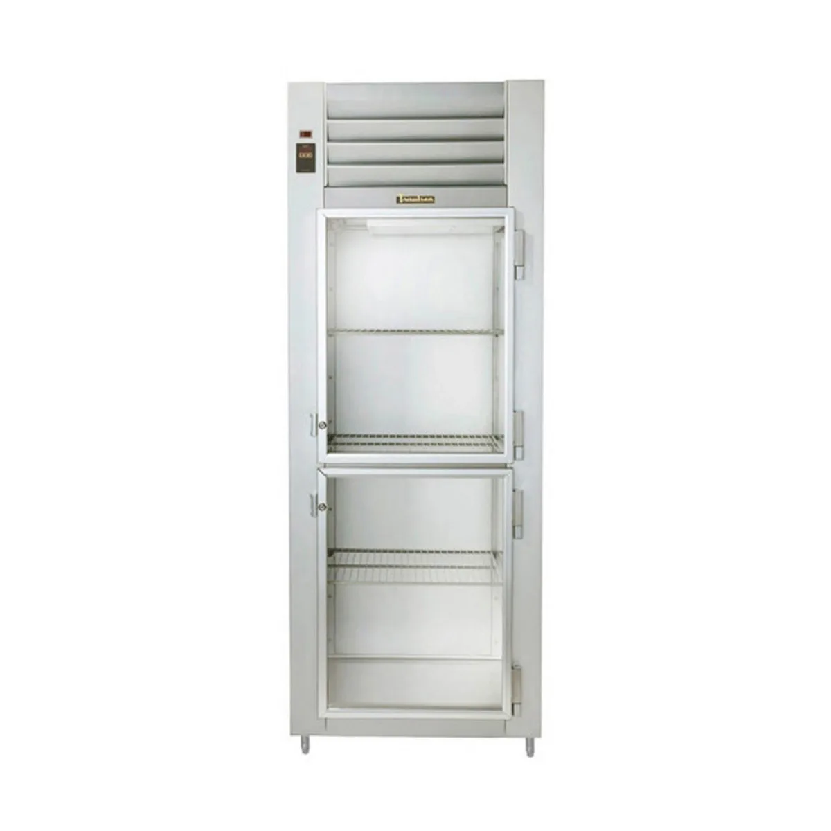 Traulsen G17042-032 30" 1-Section Pass-Thru Refrigerator w/ 4 Half Glass-Solid Doors (right hinged), R290, 25.3 cu. ft.
