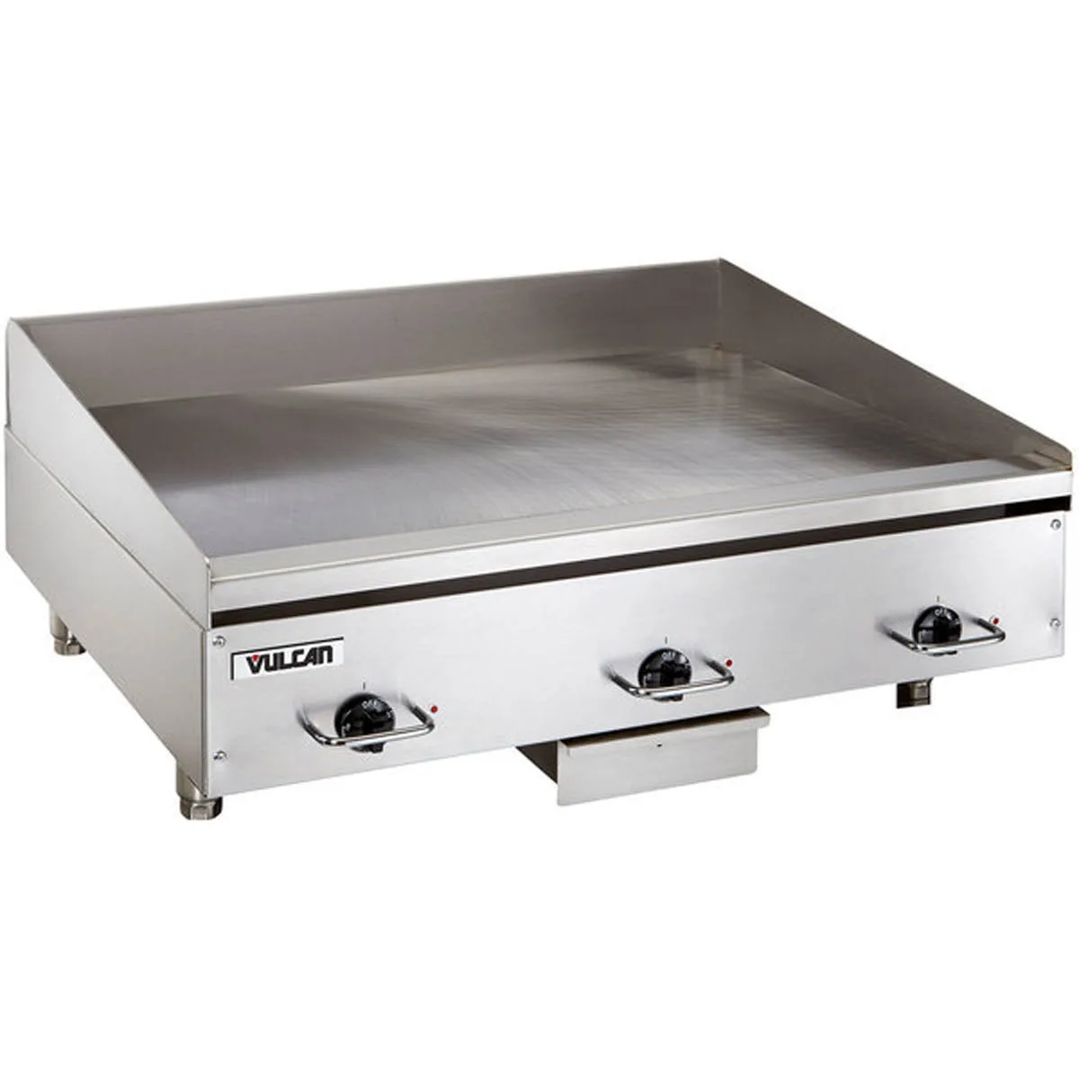 Vulcan HEG36E 36" Countertop Electric Griddle with 36" x 24" Surface, 1/2" Steel Plate, Thermostatic Controls
