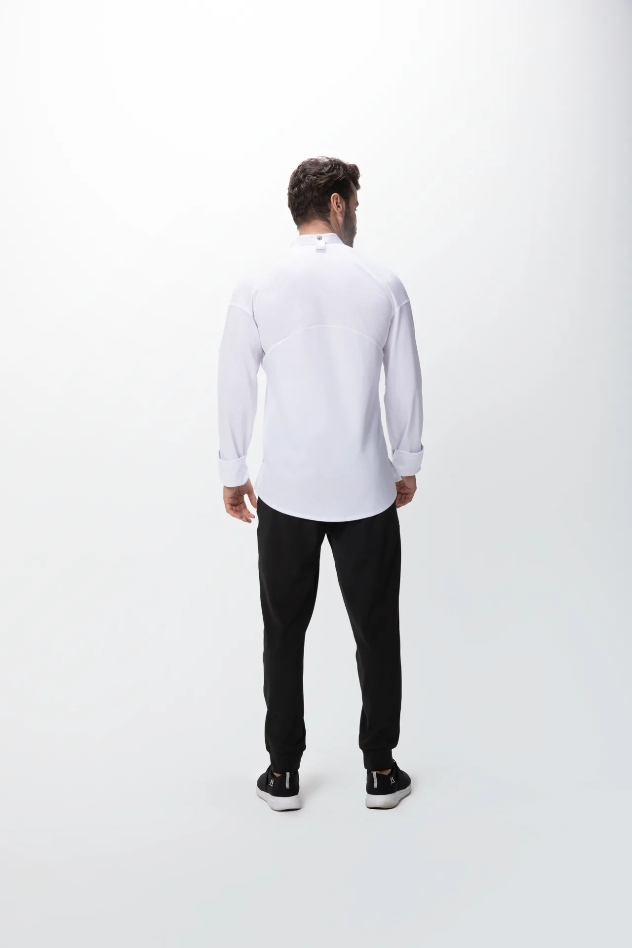 Chef Works CBS01-WHT-L Tulum Chef Coat, Sleeve, Snap Front, White L, 62/38 Blend, Recycled Mesh