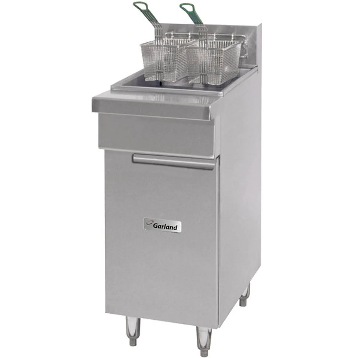 Garland US Range GF16-FR 15" Full Pot Floor Model Gas Fryer w/ 35 lbs Capacity, Thermostat