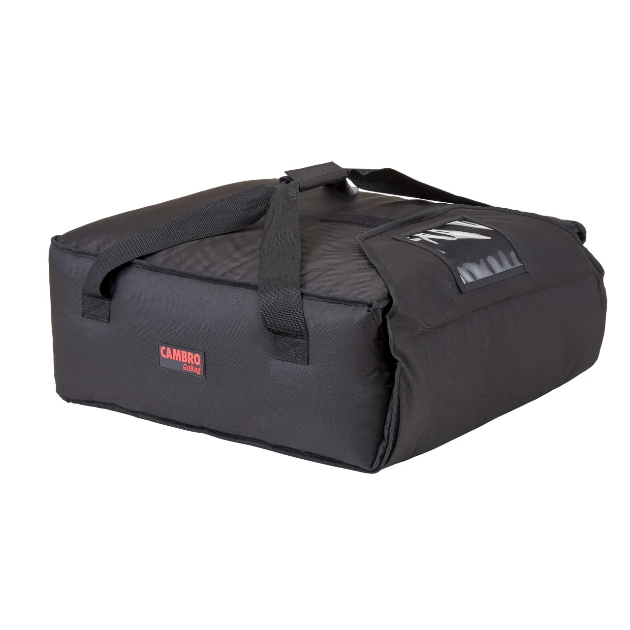 Cambro GBP318110 GoBag Pizza Delivery Bag, 17-1/2" x 20" x 7-1/2", Black Nylon, (3) 18" or (4) 16" Pizza Capacity, Insulated