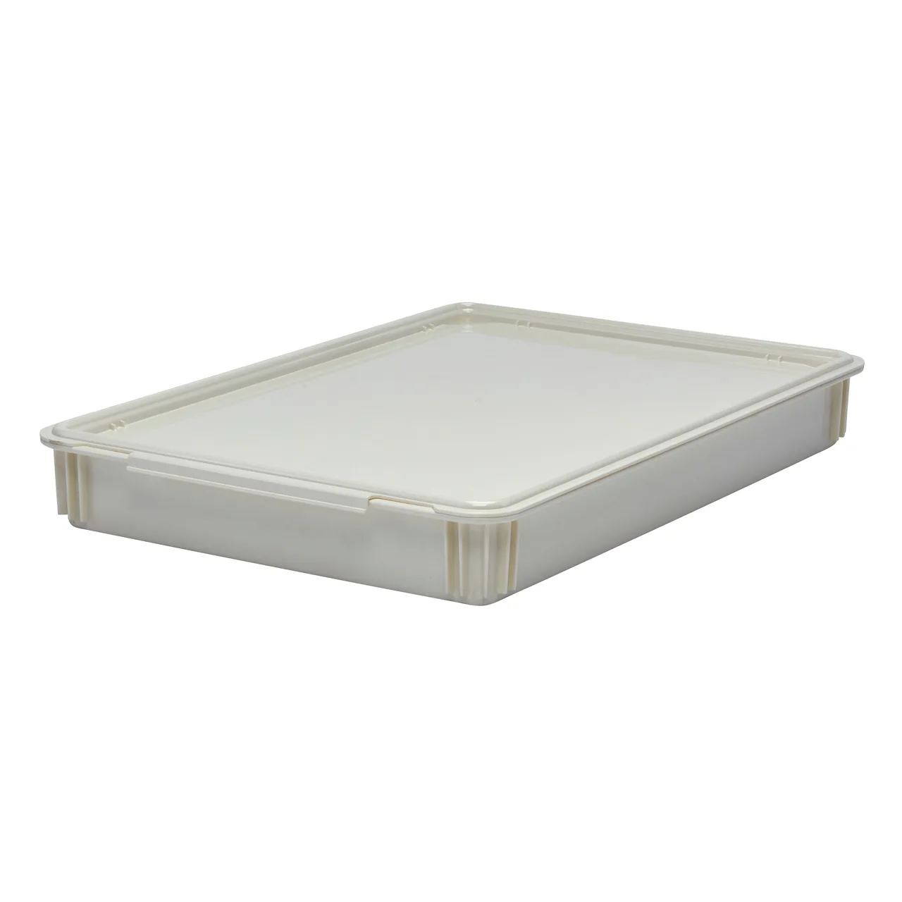 Cambro DB18263CW148 Pizza Dough Box, 26" L x 18" W x 3" D, White Polycarbonate, NSF, Dishwasher Safe