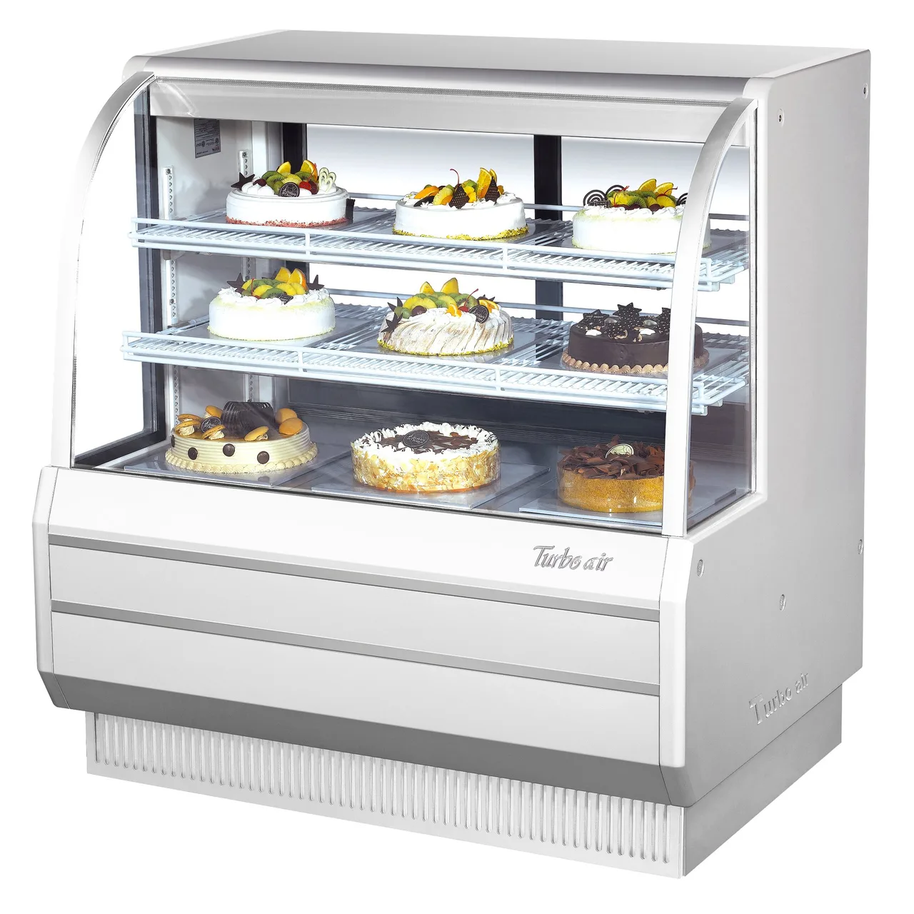 Turbo Air TCGB-48DR-W(B) 48" Full Service Non-Refrigerated Bakery Display Case