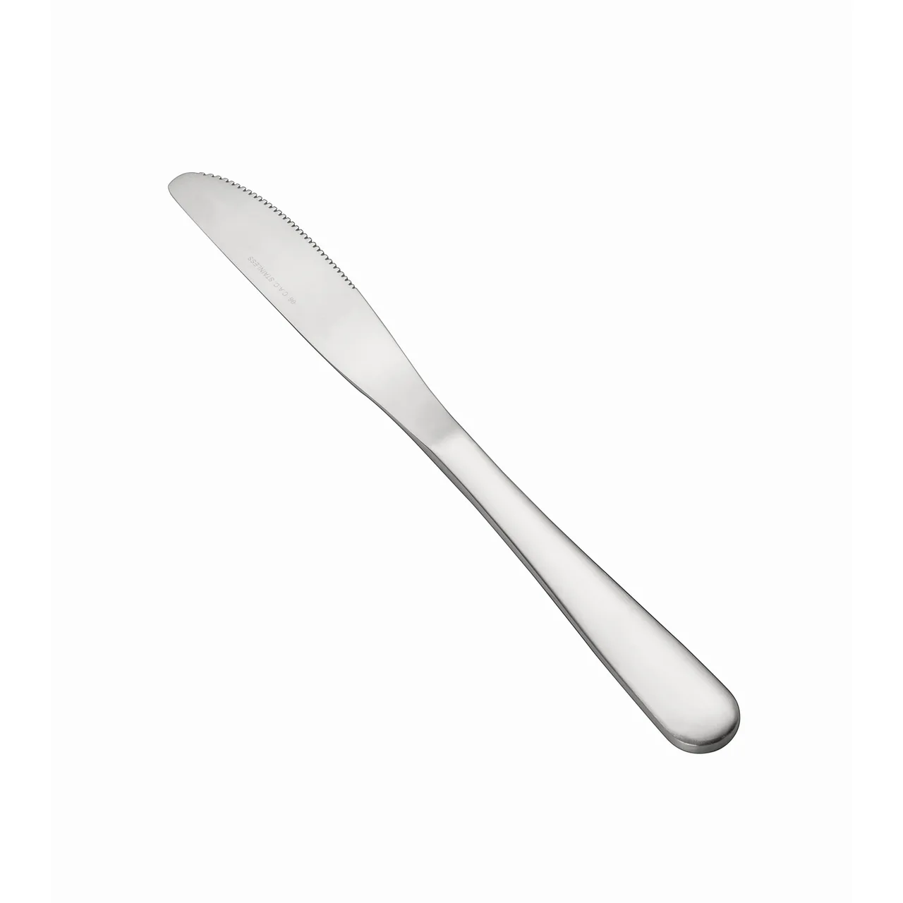 CAC China 3003-08 Dinner Knife, 8-5/8" Length, Solid Handle, Heavy 18/0 Stainless Steel - 1 Dozen