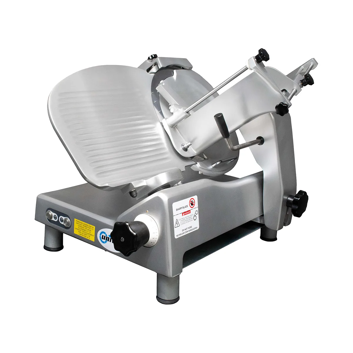 Univex 8713M Meat Slicer – 13” Knife, Manual Gravity Feed, 1/2 HP Motor, Anodized Aluminum, NSF Certified