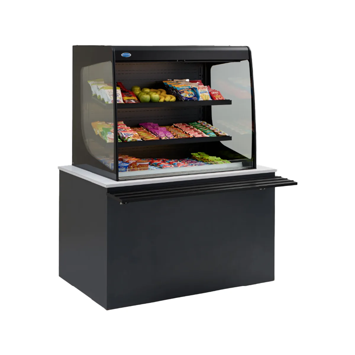 Federal Industries VNSS6060C-SLD 59" Glass Display Case, 59.25" W x 33" D x 60" H, LED, 120V