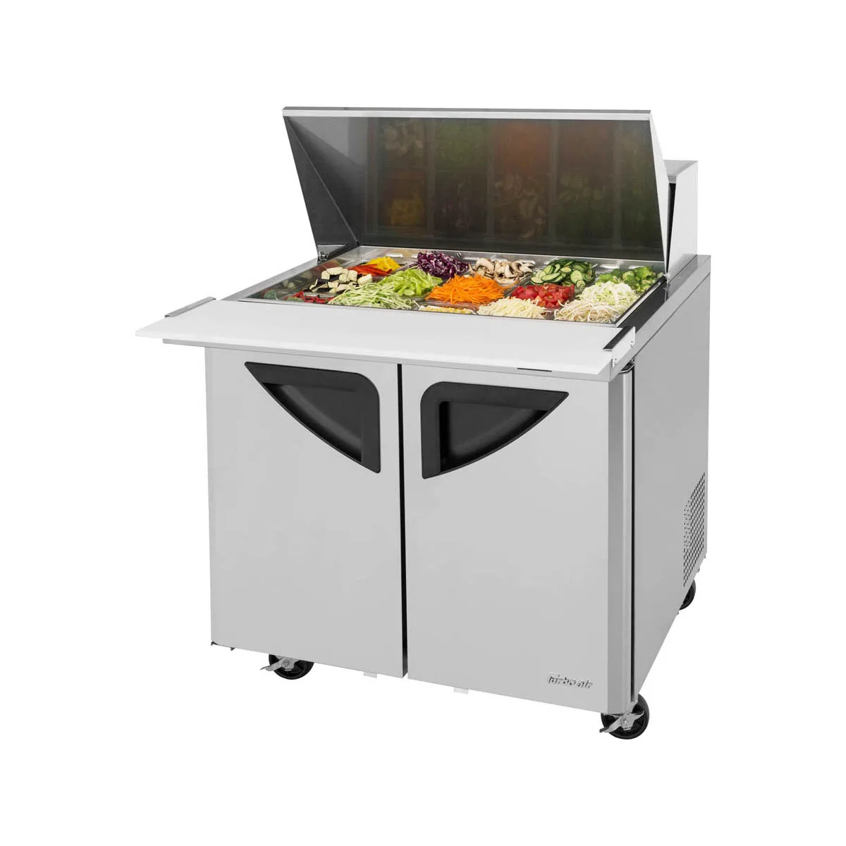 Turbo Air TST-36SD-15-N6 36" Mega Top Sandwich/Salad Prep Table w/ 2 Doors, 15 Pans