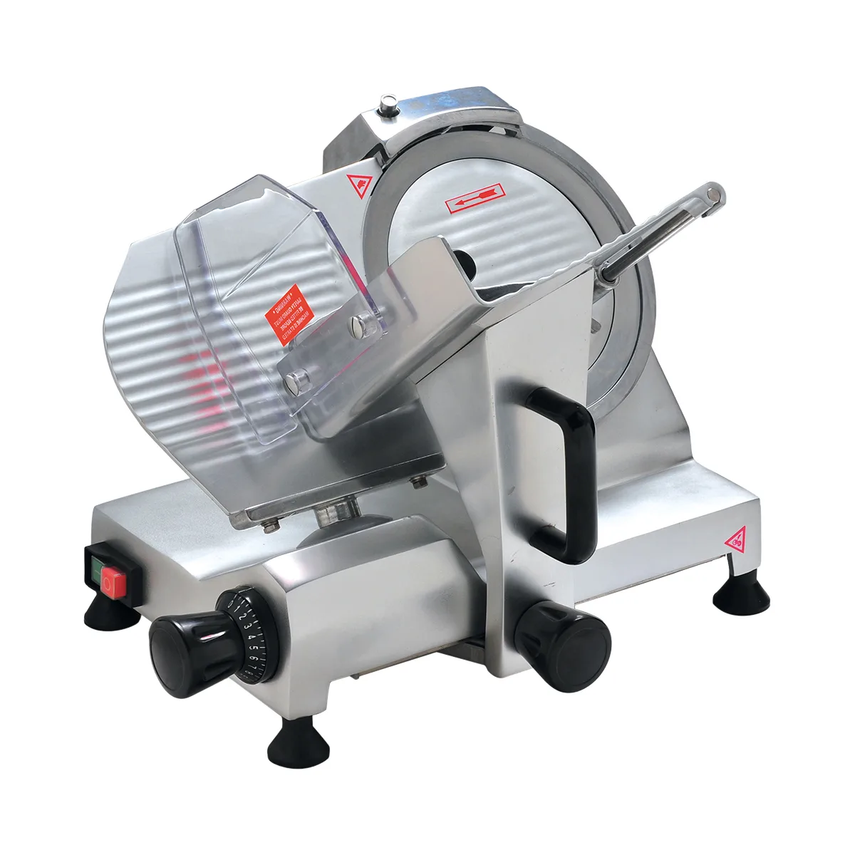 Omcan USA 19067 - 10" Manual Gravity-Feed Meat Slicer, 1/5 HP 110V, Aluminum Blade,