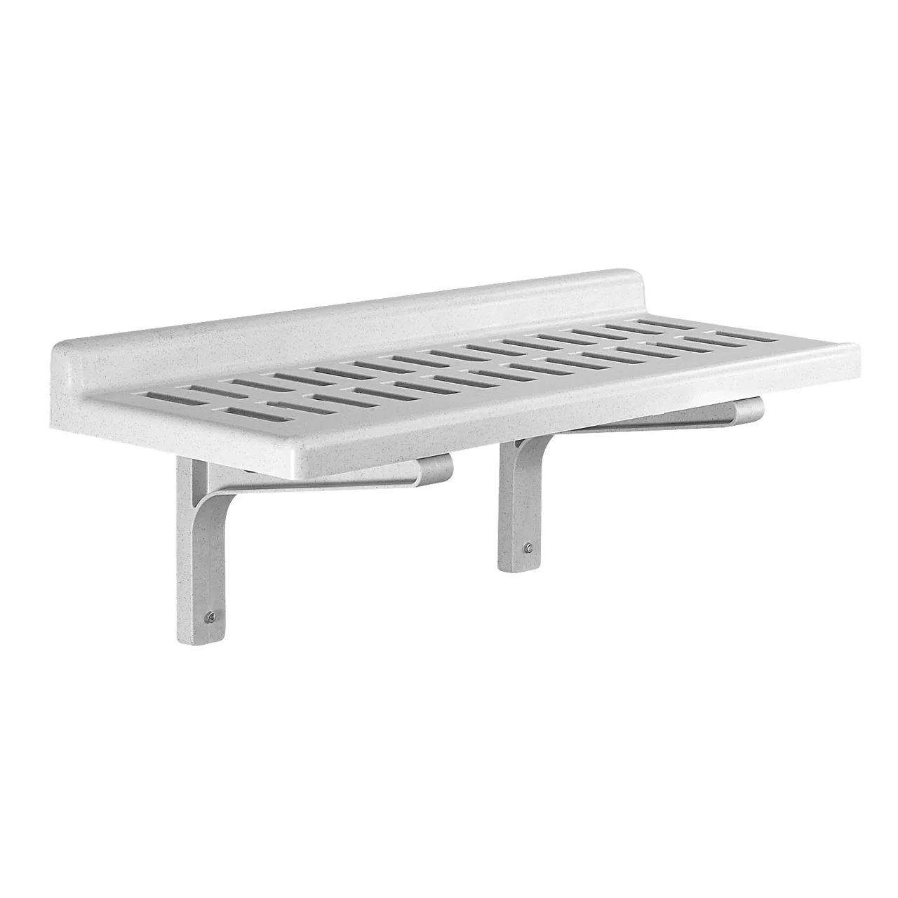 Cambro CSWS1436VK480 Camshelving Shelf, Wall-Mounted, Vented, 36"W x 14"D x 13.5"H, Polypropylene, Speckled Gray, NSF Certified