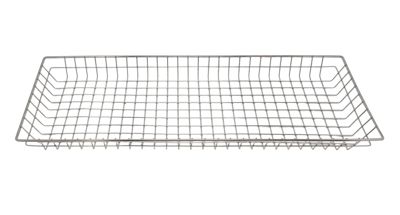 Omcan USA 80886 - 10" x 26" x 2" Steel Rectangular Doughnut Display Basket
