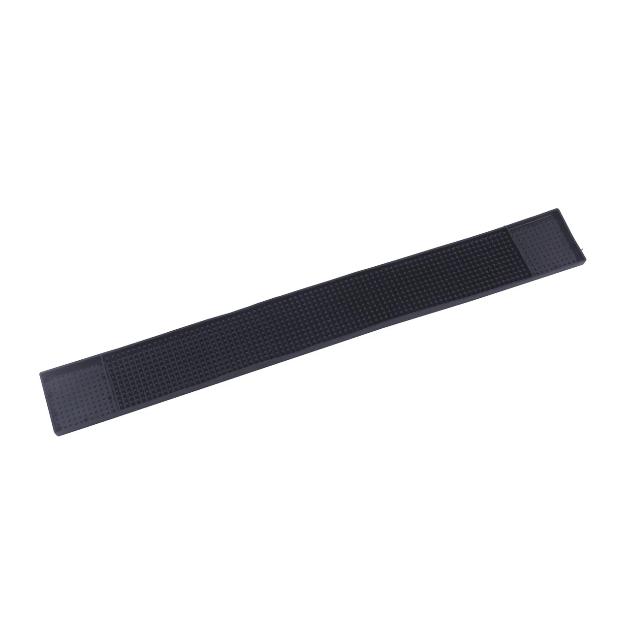 CAC China BRMT-27BK Bar Drink Rail Mat, 27"L x 3-1/4"W, Plastic, Black, BPA Free, NSF