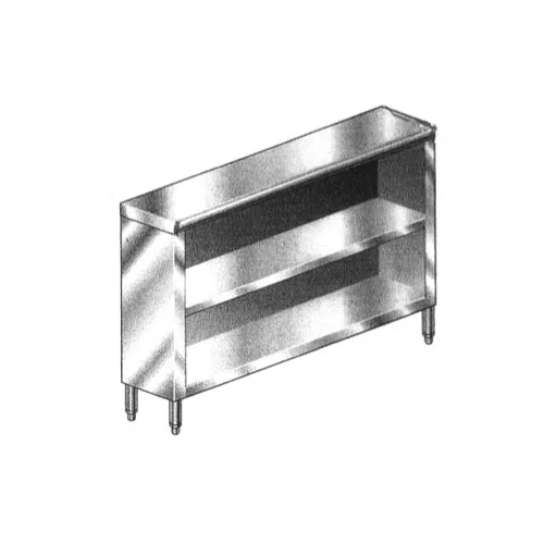 Klinger's Trading DC1548 Dish Cabinet, 48" W x 15" D x 35"H, 18 Gauge Stainless Steel Body