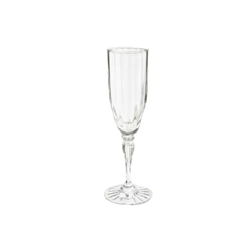 GET SW-1420-1-SAN-CL Fluted Champagne Glass, 6 Oz, Clear, SAN, 2-3/4" Dia. x 8-1/4"H - 1 Dozen