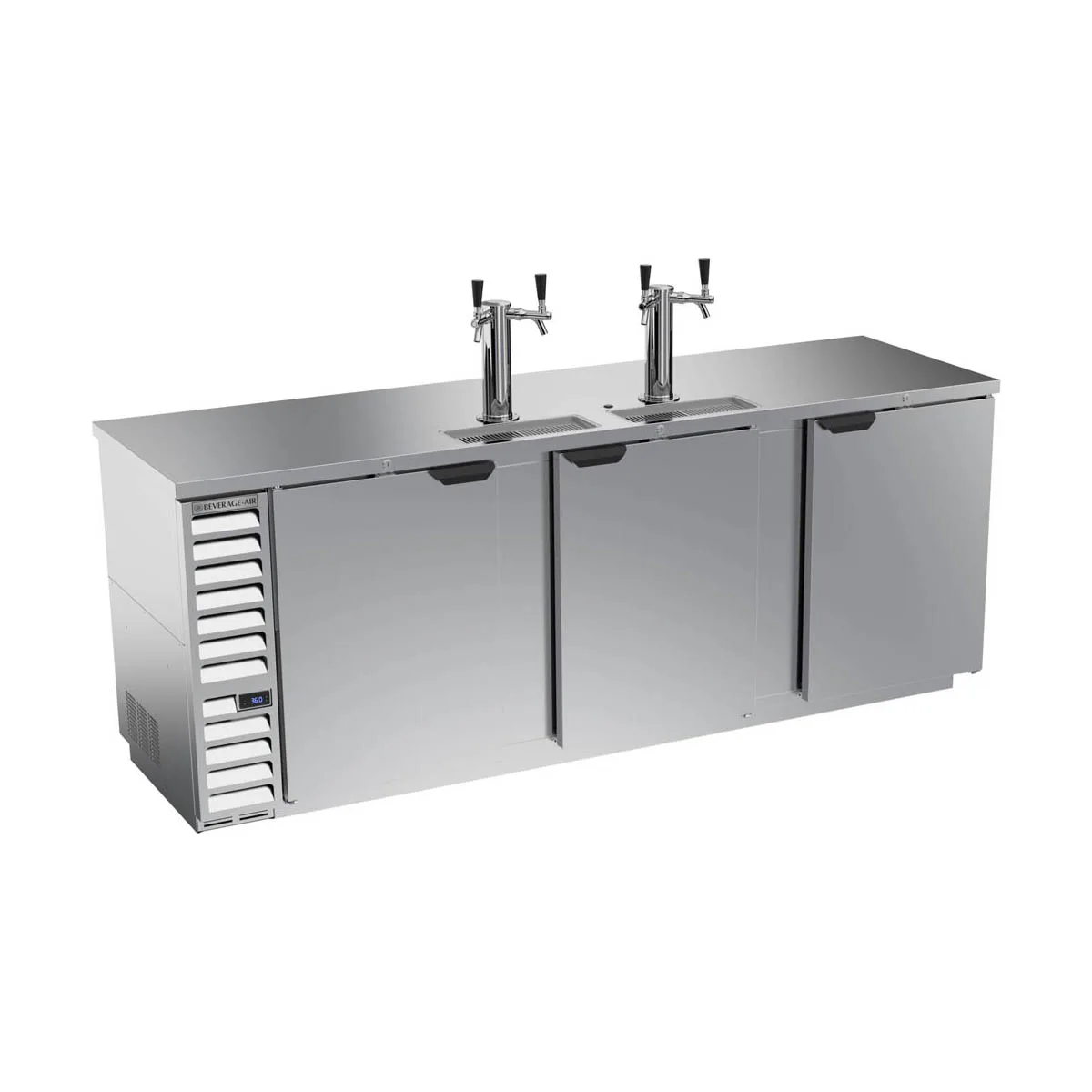 Beverage Air DD94HC-1-S 95" Draft Beer Cooler w/ 5 Kegs, 37.82 cu. ft., 2 Dual-Tap Towers