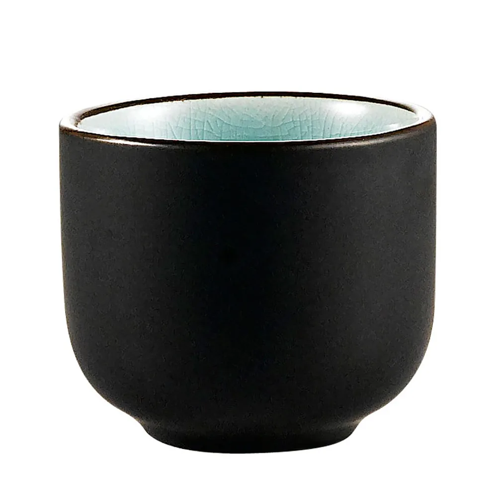 CAC China 666-WC-BLU Sake Cup, 1-1/2 oz., 2" dia. x 1-3/4"H, Stoneware, Lake Blue - 1 Dozen