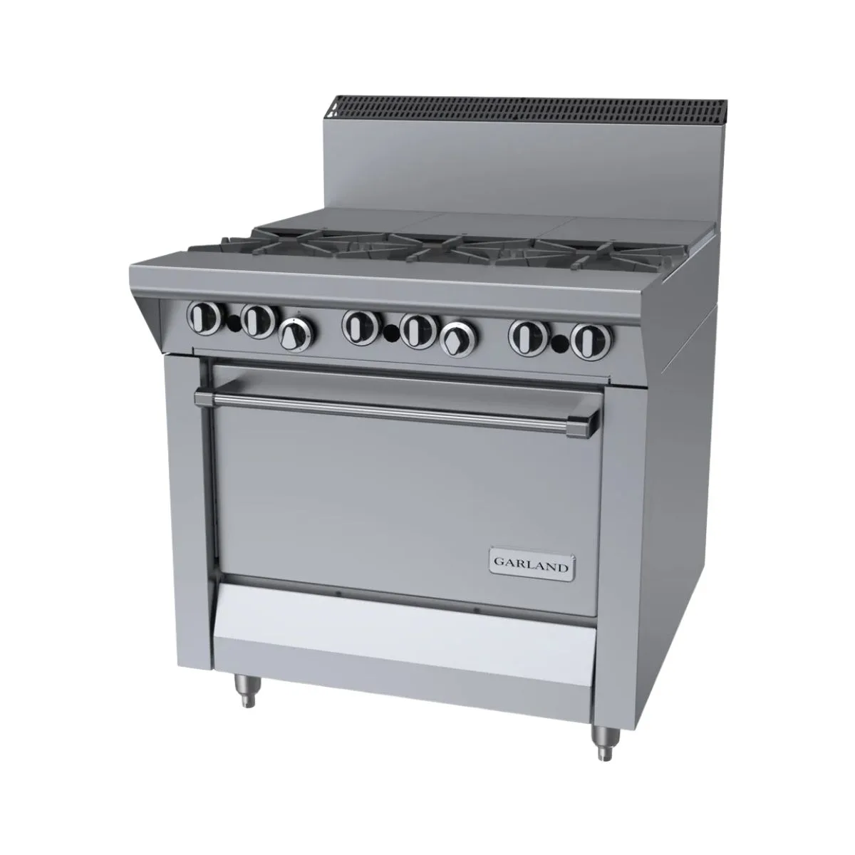 Garland US Range M43FTR 34" Gas Heavy Duty Range w/ (3) Open Burners, (3) French Tops, (1) Standard Oven, 139.000 BTU