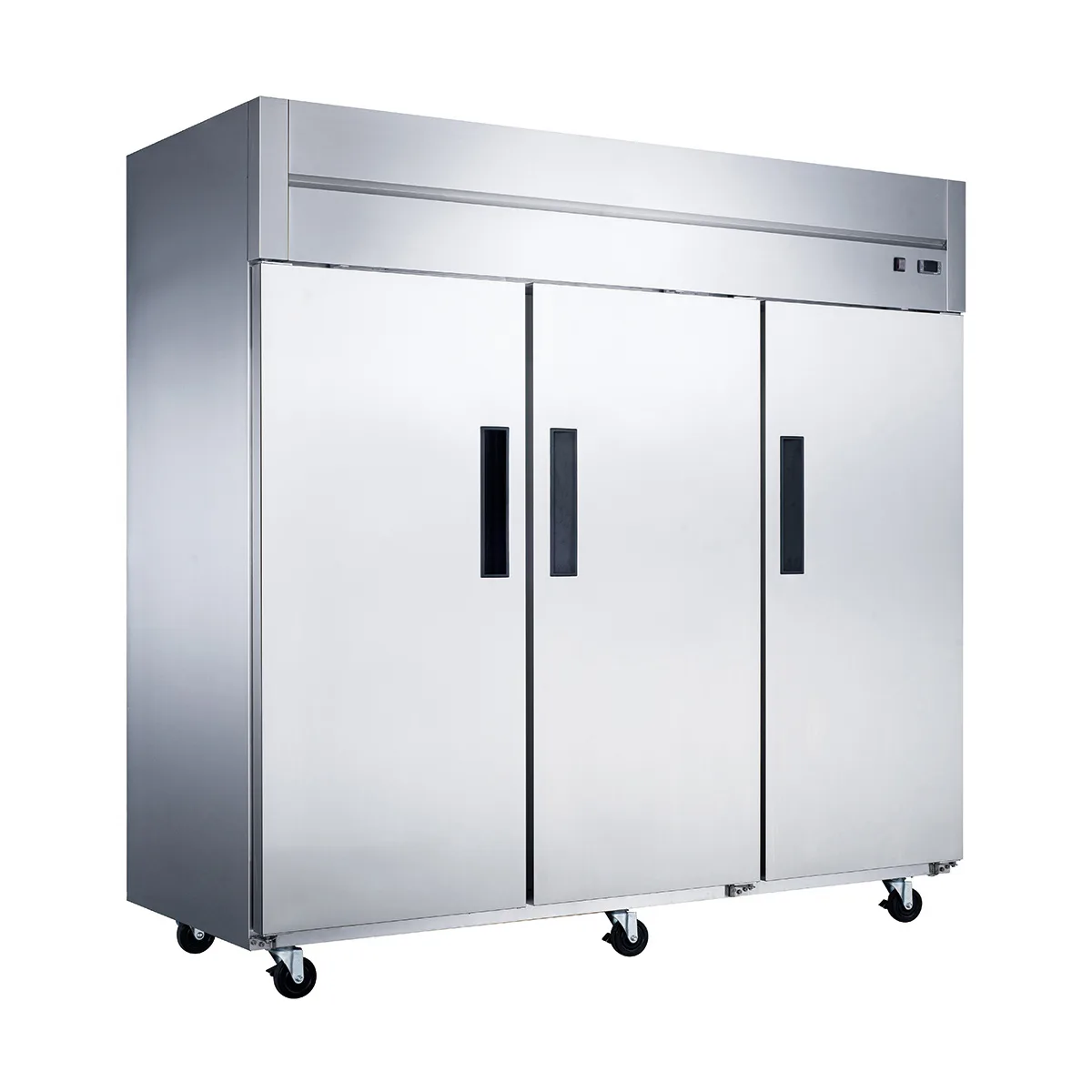 Dukers Appliance Co D83AR 82" 3-Solid Door Reach-In Refrigerator, Top Mount, 64.80 cu. ft.