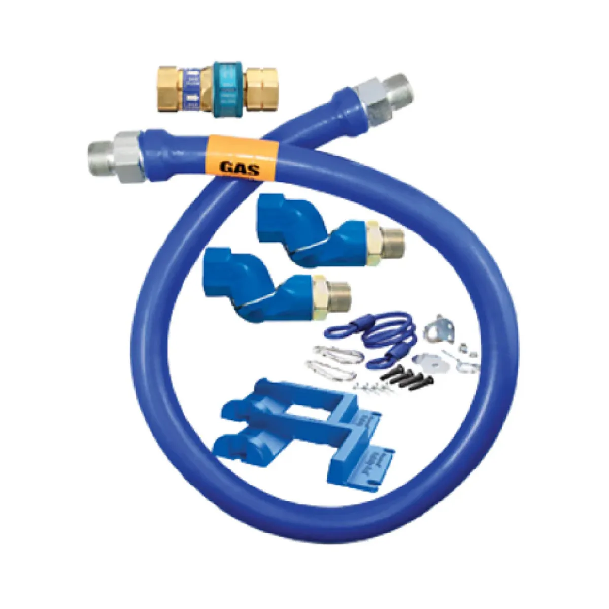 Dormont 16125BPQ2SR48PS 36" SnapFast 1-1/4" Gas Connector Kit w/ Double Swivel MAX, Safety Set