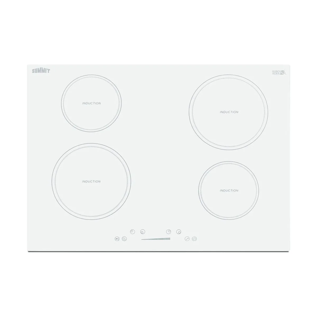 Summit SINC4B302W 30" W Drop-In Induction Range