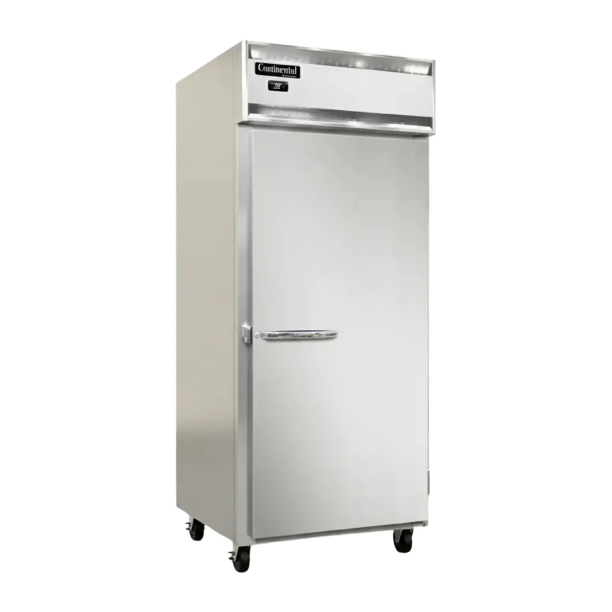 Continental Refrigerator 1RXN 36" 1-Section Reach-In Refrigerator w/ Solid Door, Stainless Steel Front Aluminum Exterior, 30 cu. ft.
