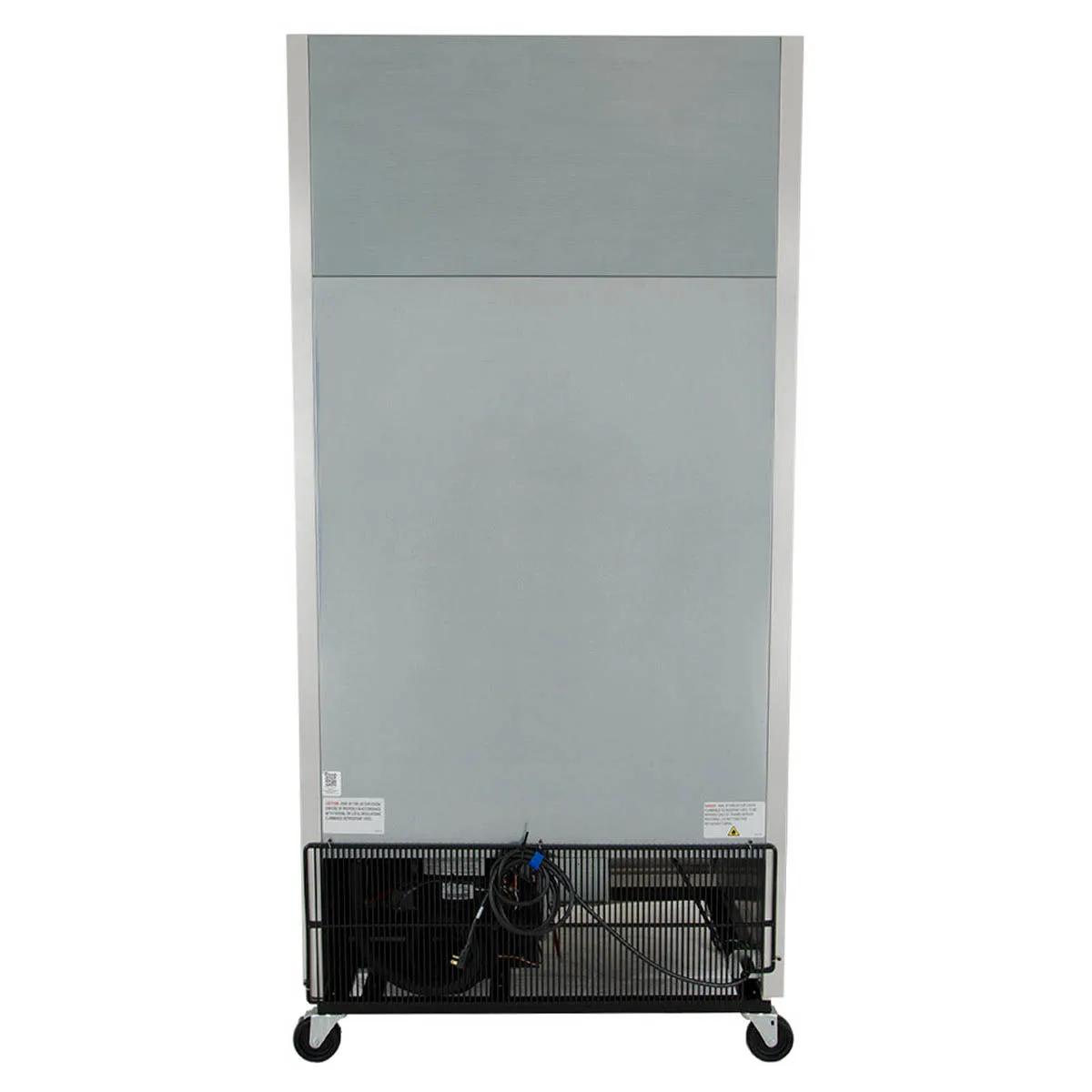 True T-35G-HC~FGD01 39" 2-Section Reach-In Refrigerator w/ 2 Glass Doors, Bottom Mount, Stainless Steel Front-Aluminum Sides
