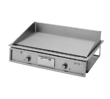 Wells G-196 36" Electric Drop-In Griddle, 18" Depth, 1" Steel Plate, Thermostatic Controls, 12kW