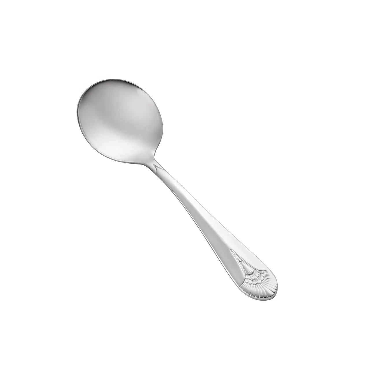 CAC China 8001-04 Royal Bouillon Spoon, 5-7/8" Length, Heavy Weight, 18/8 Stainless Steel - 1 Dozen