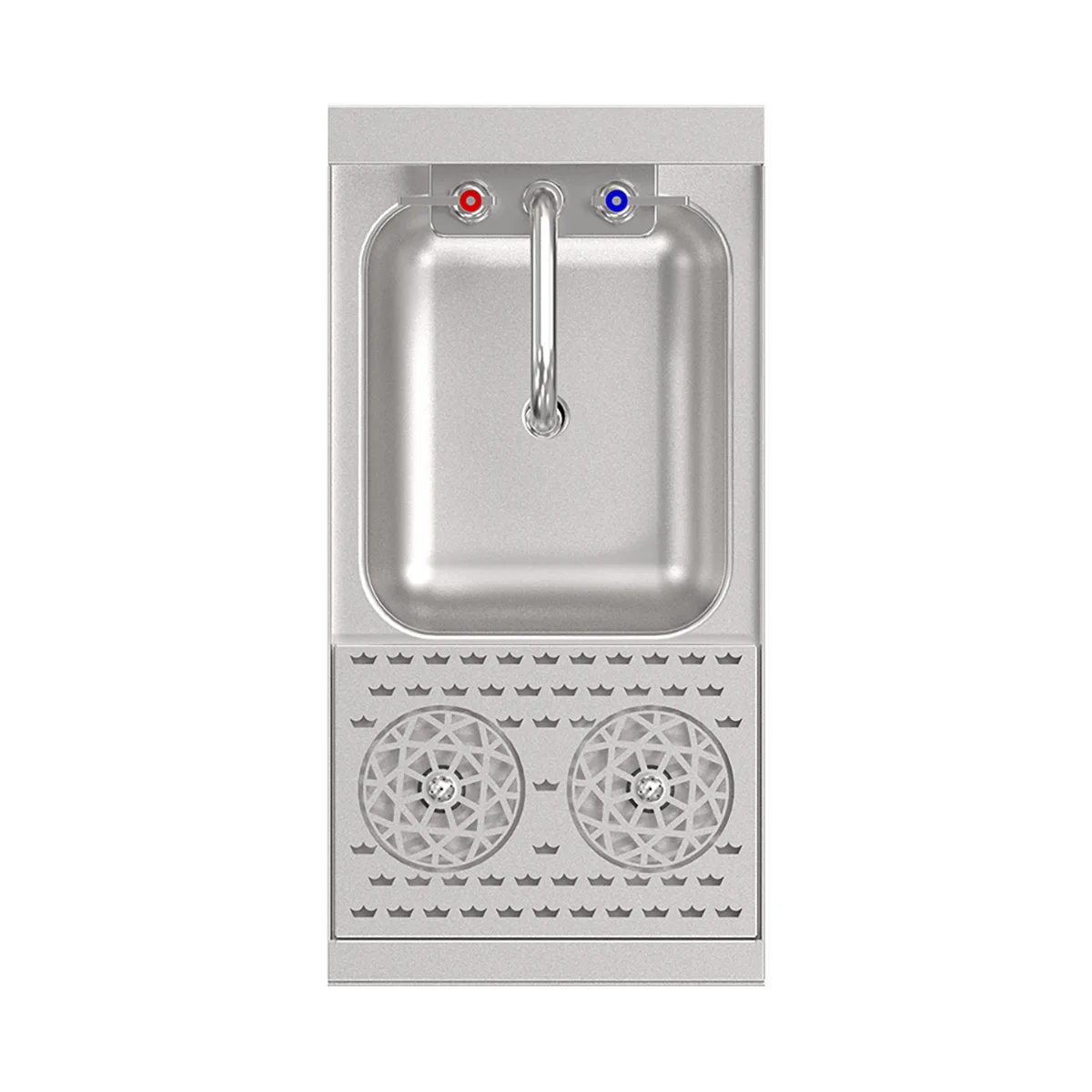 Krowne KR24-MD12 12" Underbar Sink Units, 1 Compartment without Drainboard