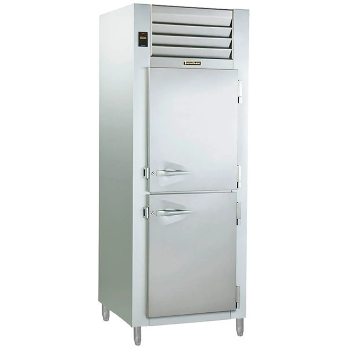 Traulsen AHT132NP-HHS 26" 1-Section Pass-Thru Refrigerator w/ 4 Half Solid Doors, Remote, 22.5 cu. ft.