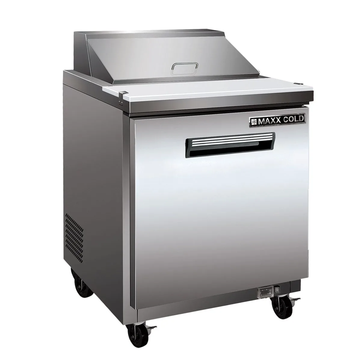 Maxx Cold MXCR29SHC 28" One Section Sandwich / Salad Prep Table w/ 1 Door, 7 cu. ft.