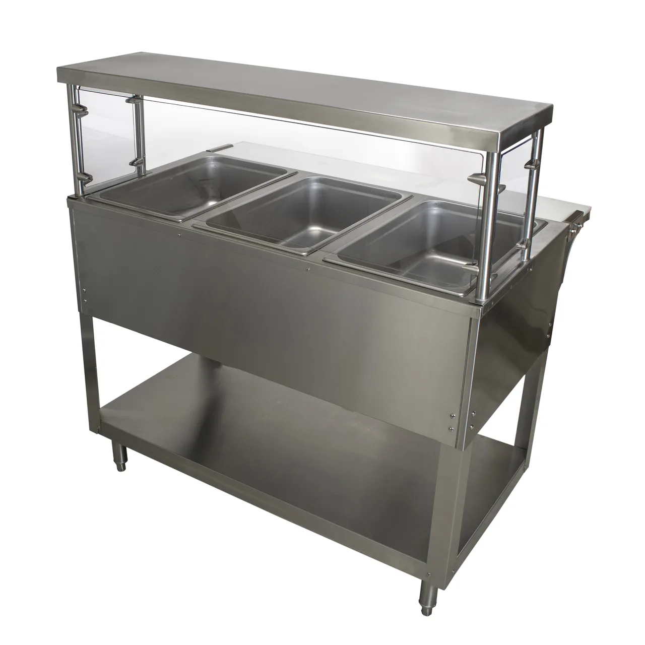 BK Resources SG-FCS-5 Cafeteria Shelf with Sneeze Guard