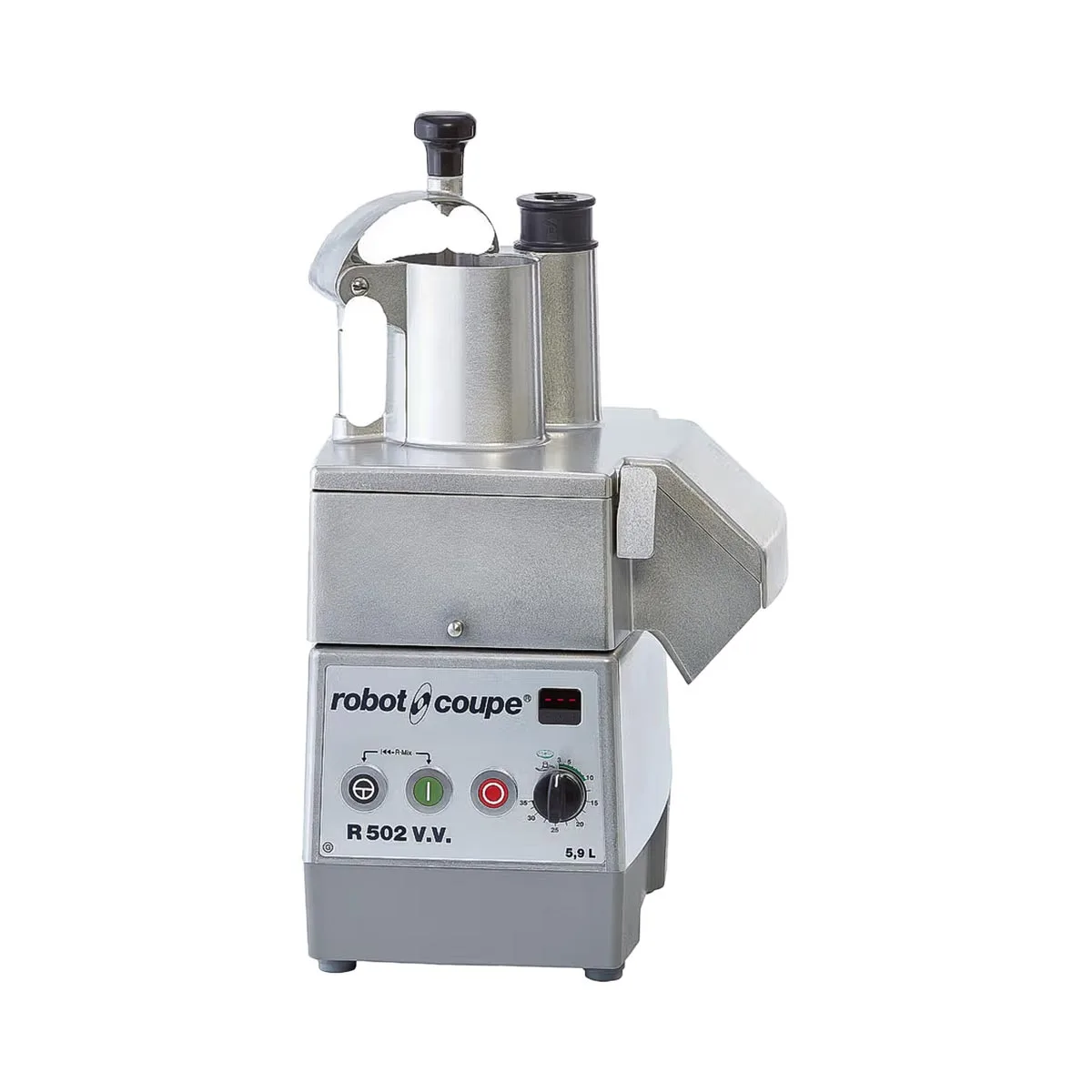Robot Coupe R502VV Commercial Combination Food Processor, 5.9L Bowl, 2 HP, Variable Speed, 300-3500 RPM