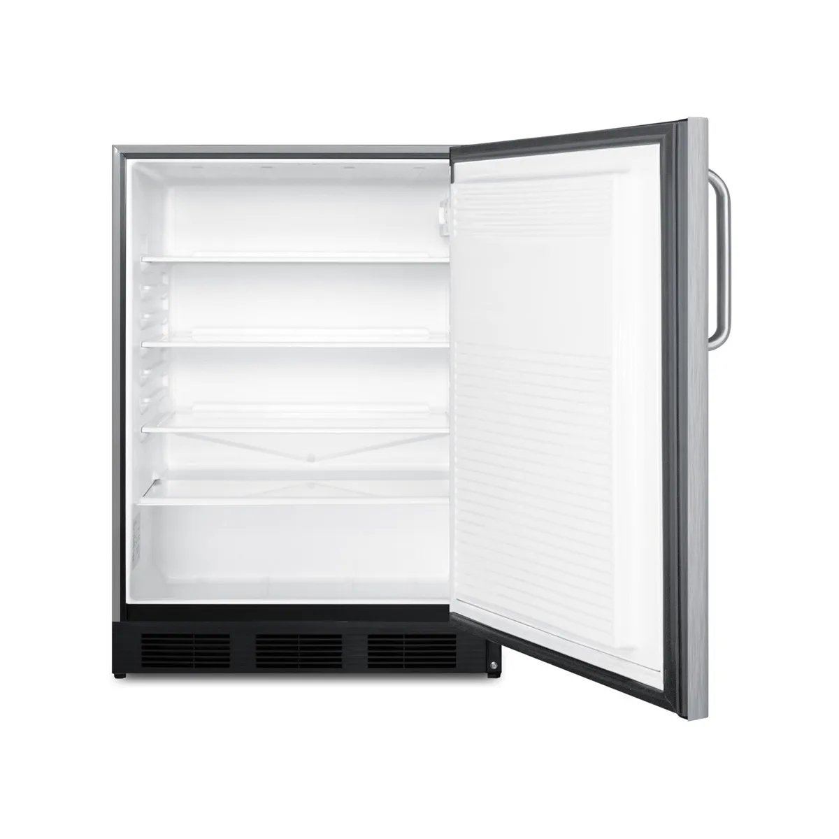Summit SPR7BOSSTADA 24" Built-in or Freestanding Outdoor Refrigerator, Stainless Steeel, ADA Compliant, 5.5 cu. ft.