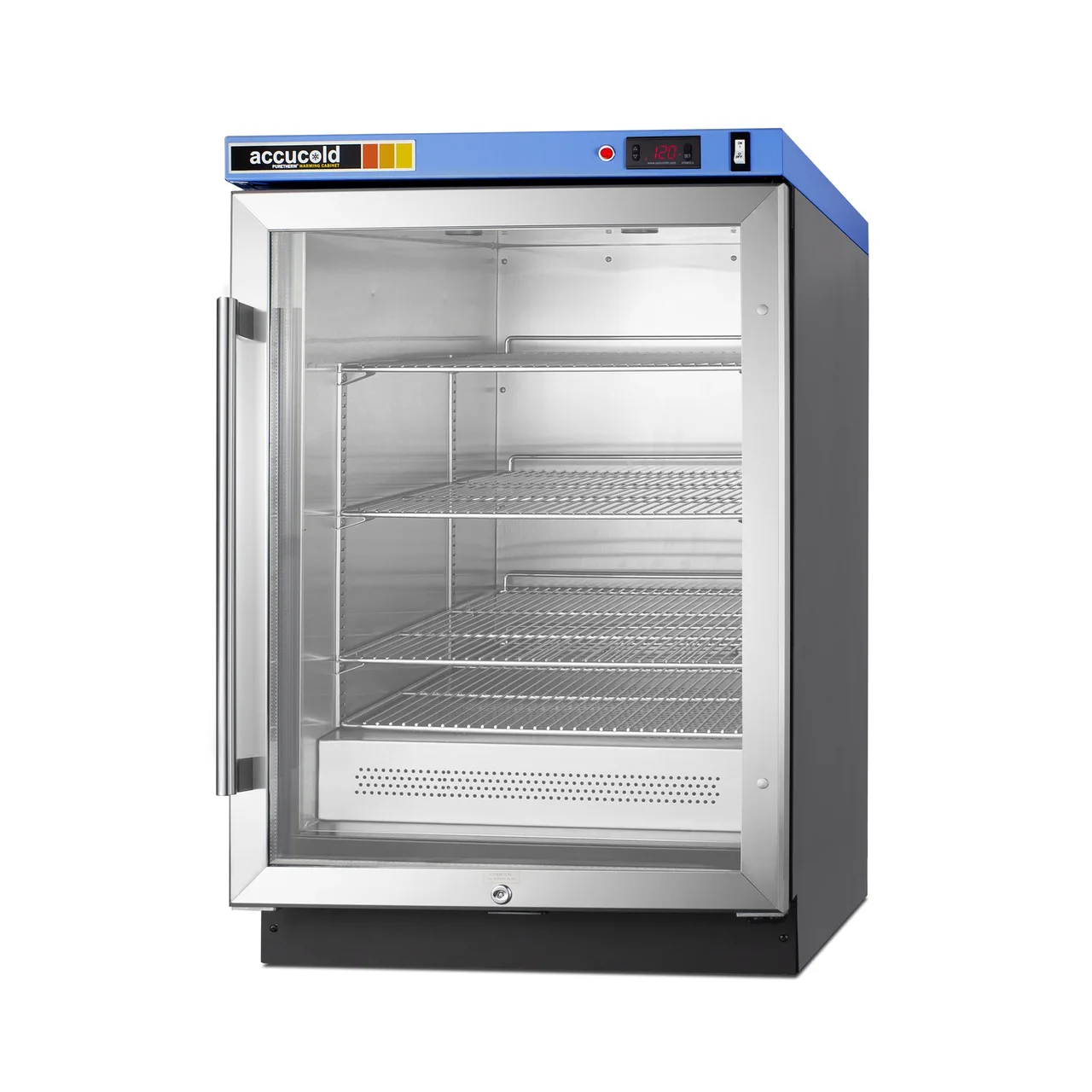 Summit PTHC65G Glass Door PureTherm Blanket Warmer, 4.57 cu. ft., 90°-140°F