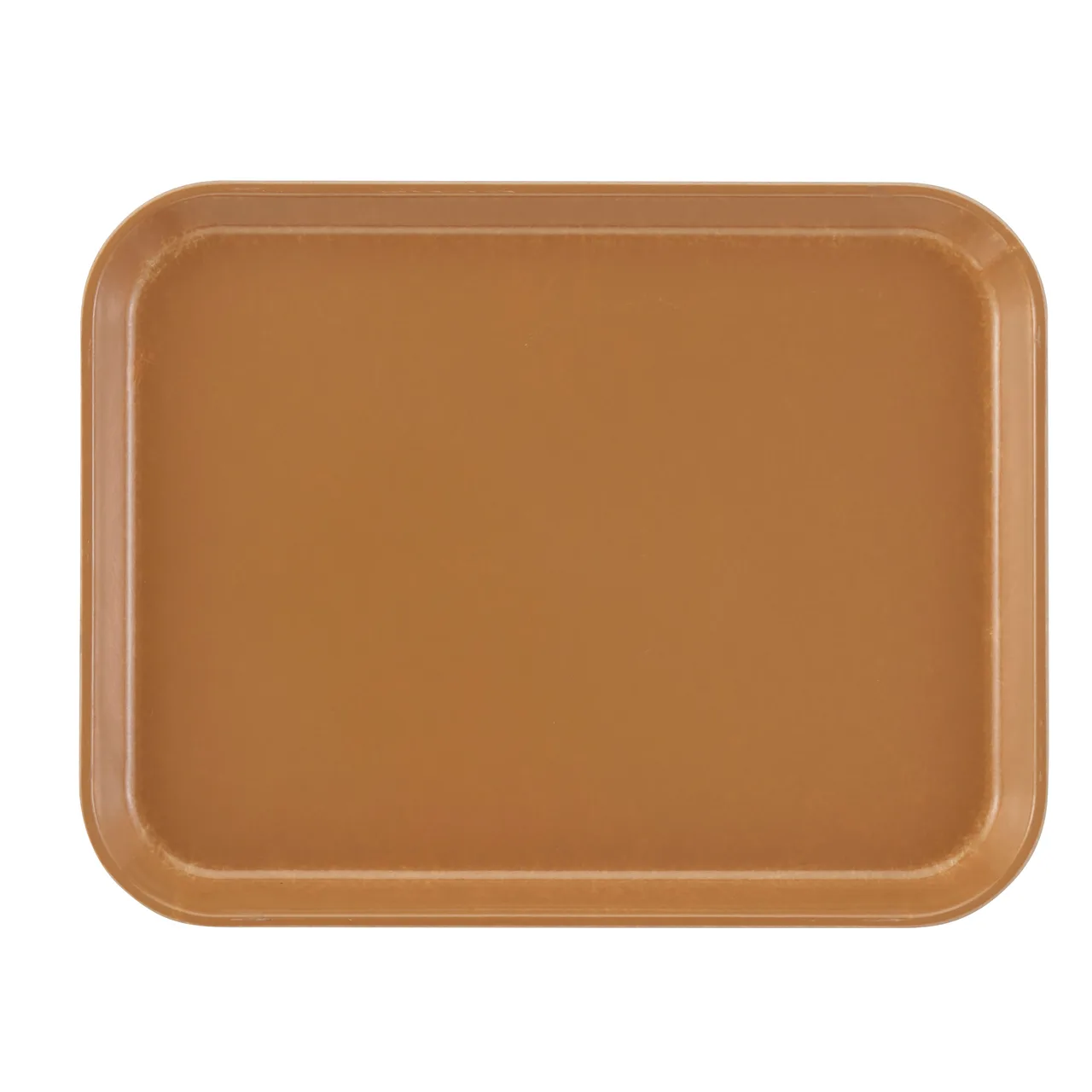 Cambro 1318514 Camtray Rectangular Tray, 12-5/8" x 17-3/4" x 11/16", Fiberglass, Gold, NSF‑Listed