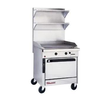 Southbend P32C-GG 32" Gas Heavy Duty Range w/ 32" Full Griddle, (1) Cabinet Base, 80.000 BTU