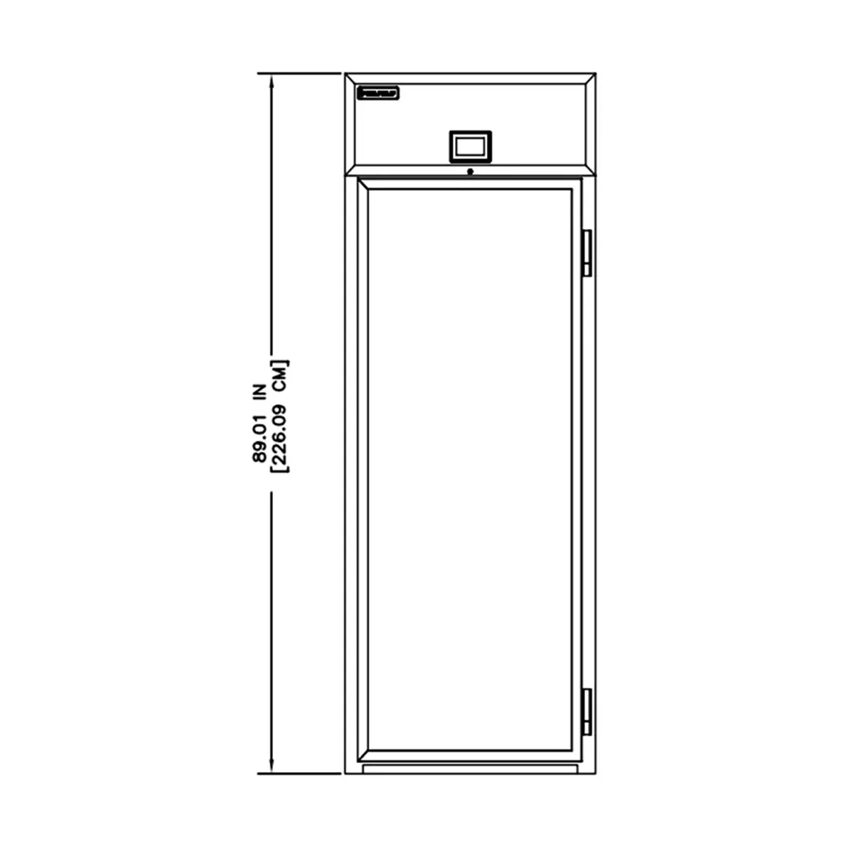 Delfield GARRI1P-G 34" 1-Glass Door Roll-In Refrigerator, 37 cu. ft., Top Mounted