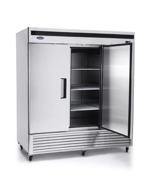 Atosa USA MBF8504GR 81" Three Solid Door Reach-In Freezer, Bottom Mount, 71.0 cu. ft.