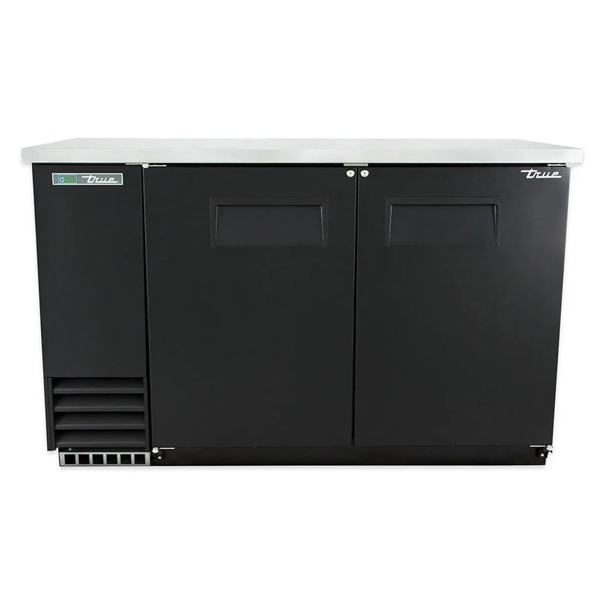 True TBB-2-HC 58" Two Solid Swing Door Back Bar Cooler with Hydrocarbon Refrigerant