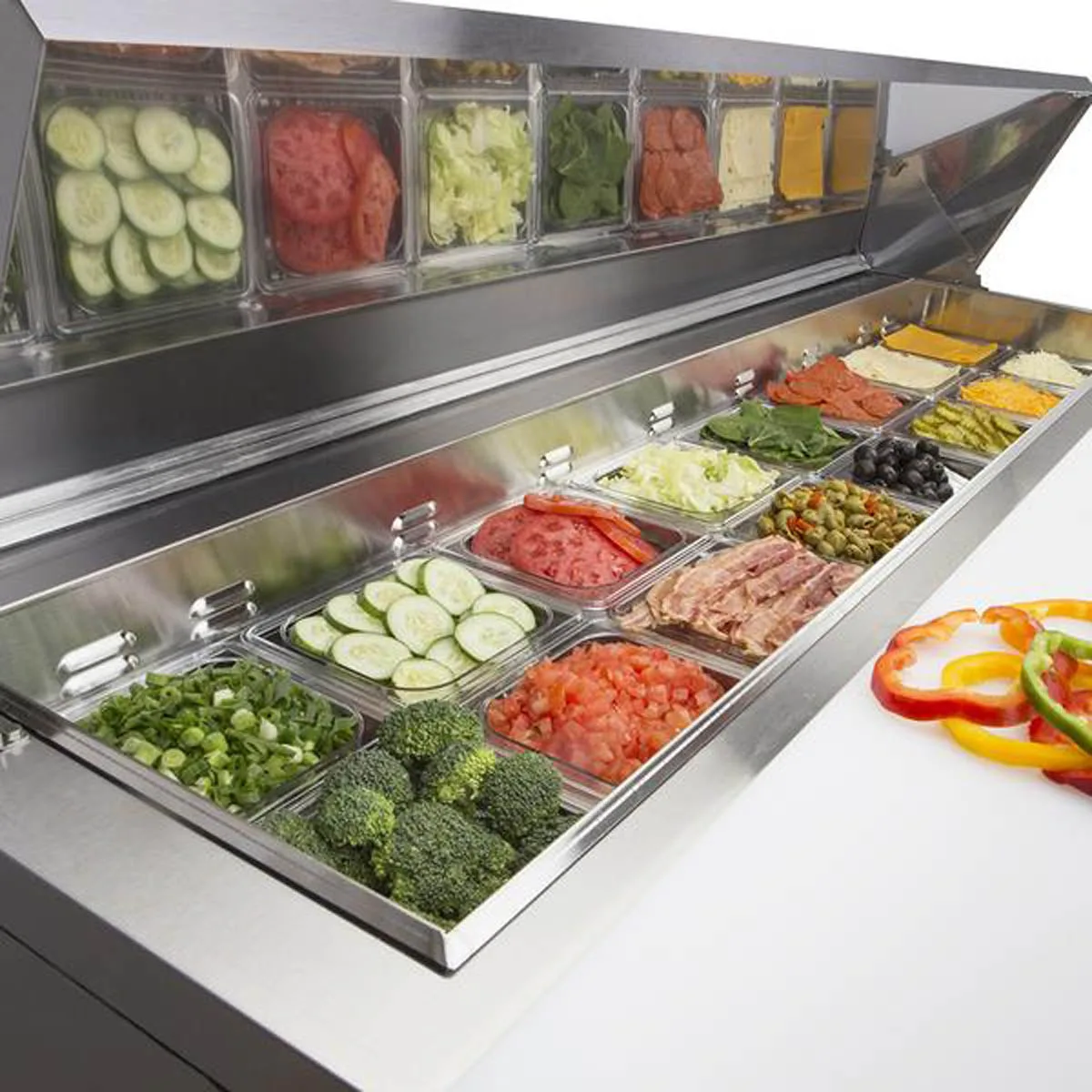 Maxx Cold MXCR60SHC 60" Refrigerated Sandwich/Salad Prep Table w/ 2 Doors, 15.5 cu. ft. 