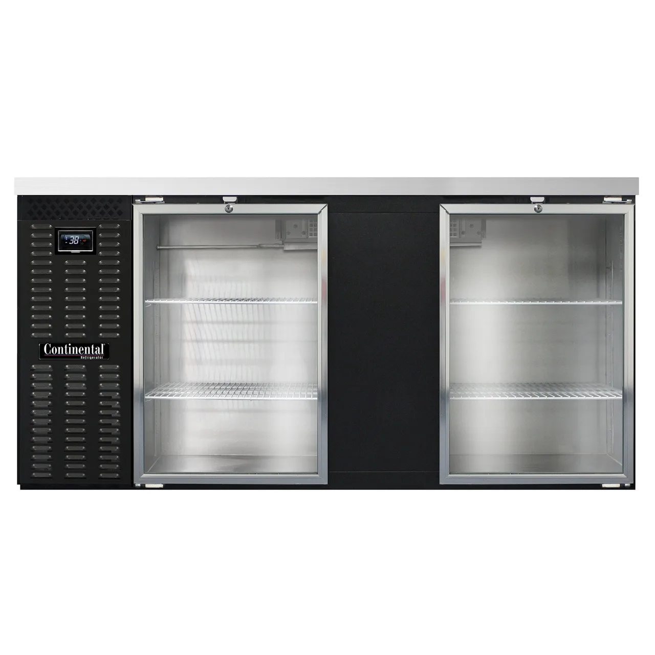 Continental Refrigerator BB69NGD 69" Back Bar Refrigerator with Glass Door