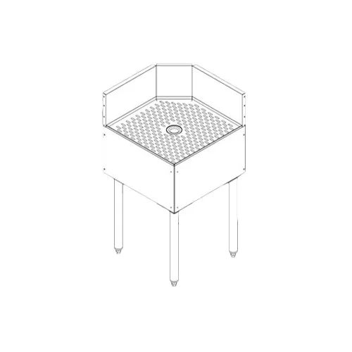 Perlick TS90TC Ts Series Underbar Corner Angle Filler, Inside Full Corner