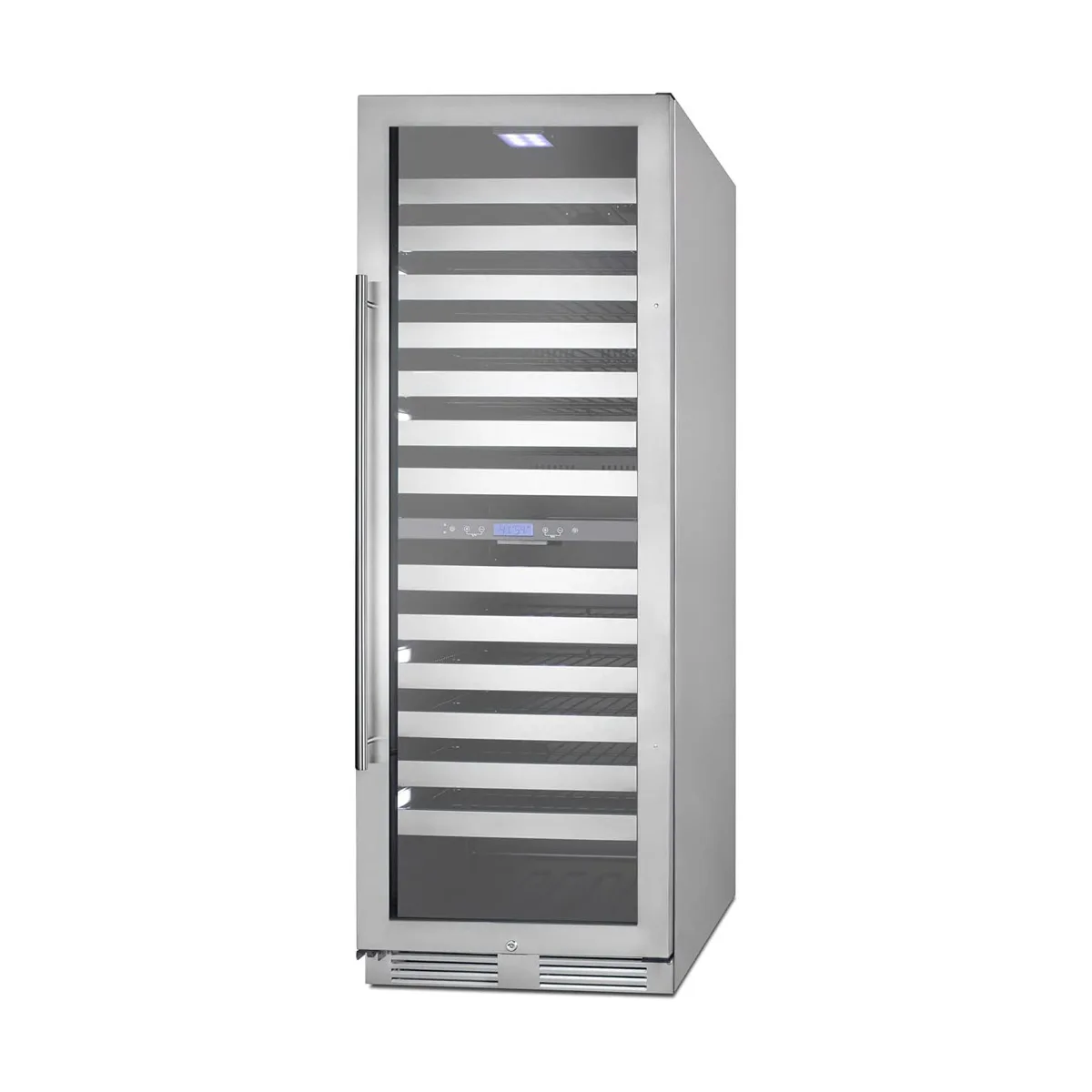 Summit SWCP2163CSS 24" Glass Door Wine Refrigerator, Dual Temperature, 163 Bottles