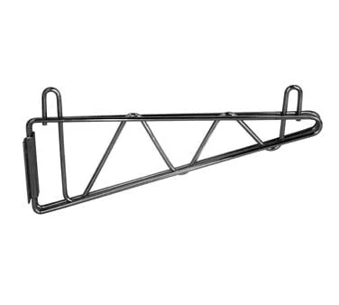 Serv-Ware SLWB24-CWP 24" Silver Epoxy Wall Bracket for Wire Shelving, Sold per Pair