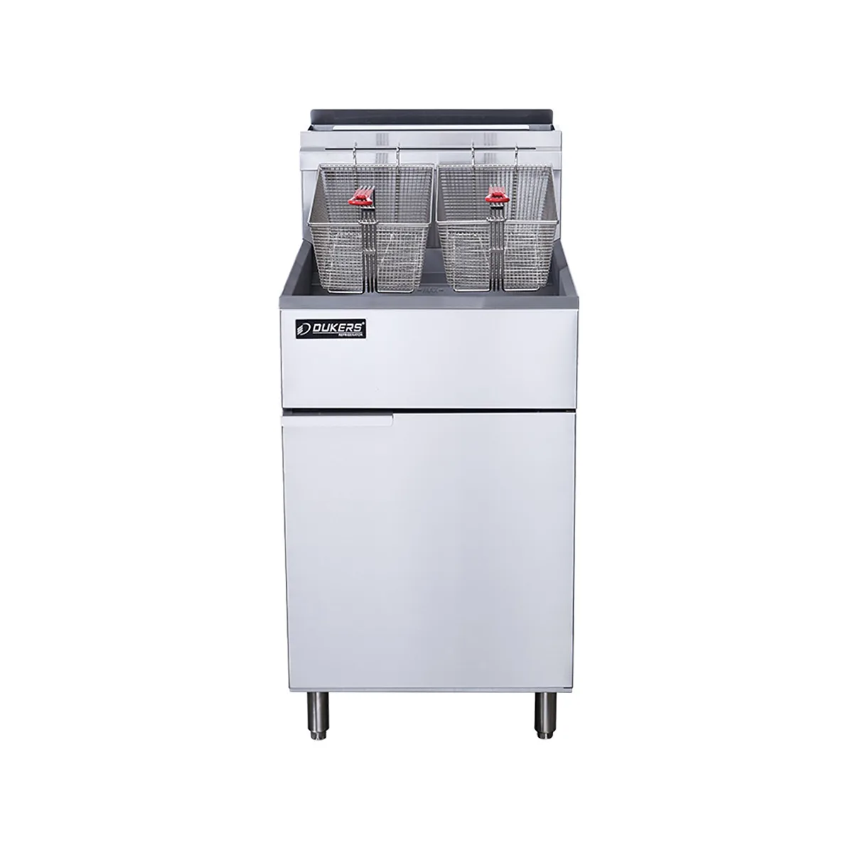 Dukers Appliance Co DCF5-LPG Full Pot Floor Model Gas Fryer w/ 70 Lb Capacity, 150.000 BTU