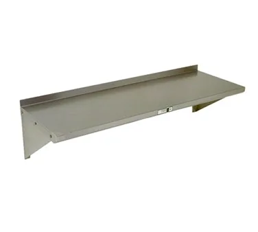 John Boos EWS8-1684 Stainless Steel Wall Mounted Shelf - 84"W x 16"D
